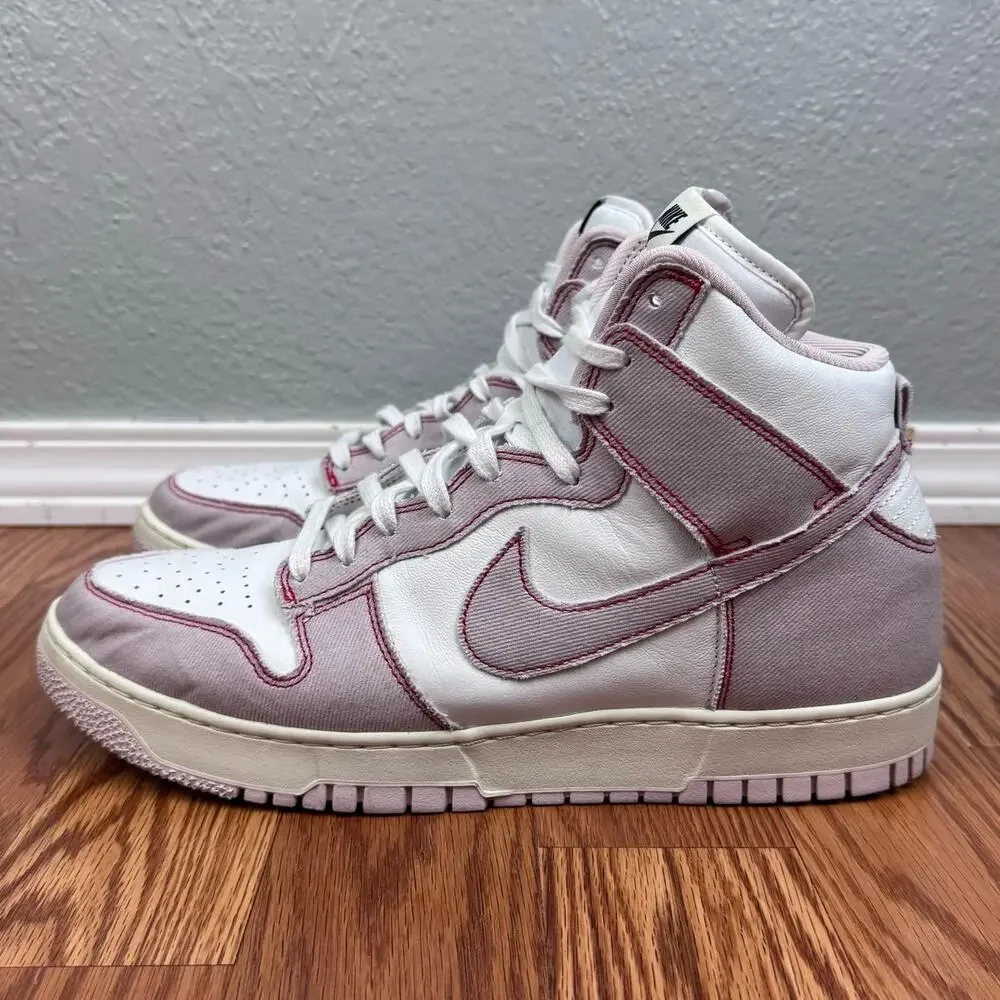 Nike Dunk High 1985 Barely Rose Denim Mens Sz12